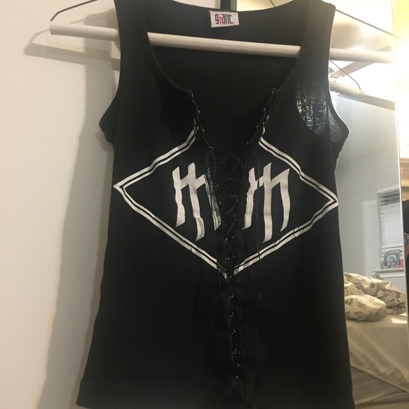 Corset Marilyn Manson Tank Hot Topic 90s - Picture 4 of 10
